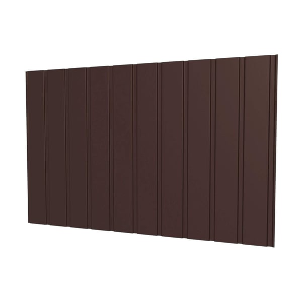 Trapezblech T7M Wand Schokoladenbraun (RAL 8017) aus 0,40 mm Stahl, Polyester beschichtet, Hauptansicht