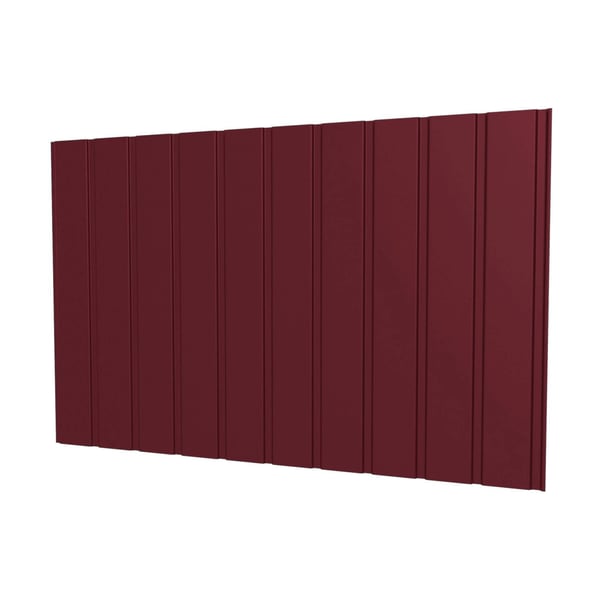 Trapezblech T7M Weinrot RAL 3005, 0,50 mm Stahl, 25 µm Polyester, Hauptansicht