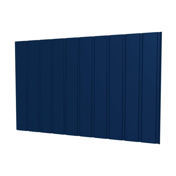 Trapezblech T7M Wand Enzianblau RAL 5010, 0,50 mm Stahl, Polyester 25 µm Beschichtung, Hauptansicht