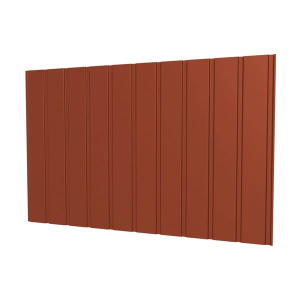 Trapezblech T7M Wand Kupferbraun RAL 8004, 0,63 mm Stahl, Hauptansicht