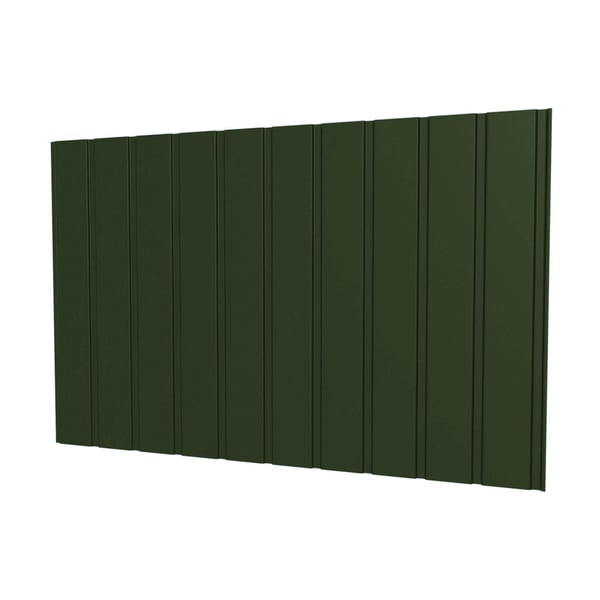 Trapezblech T7M Wand, Stahl 0,75 mm, Chromoxidgrün RAL 6020, 25 µm Polyester, Hauptansicht