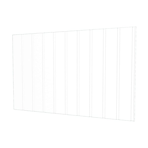 Trapezblech T7M Wand, Reinweiß RAL 9010, 0,75 mm Stahl, Polyesterbeschichtung, Hauptansicht