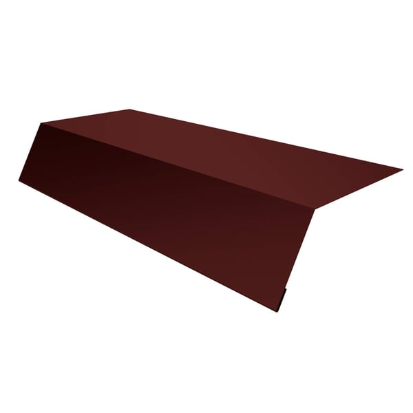 Traufenblech aus kupferbraunem Stahl, 0,75 mm, PURLAK-Beschichtung, Hauptansicht