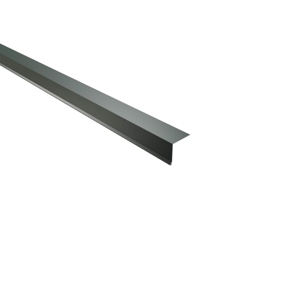 Traufenblech Stahl moosgrün (RAL 6005), 0,50 mm, Puramid beschichtet, Hauptansicht schräg von oben