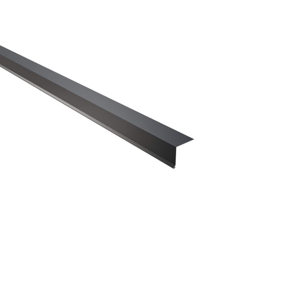 Traufenblech Anthrazitgrau RAL 7016, 0,50 mm Stahl, 95 Grad Winkel, Hauptansicht