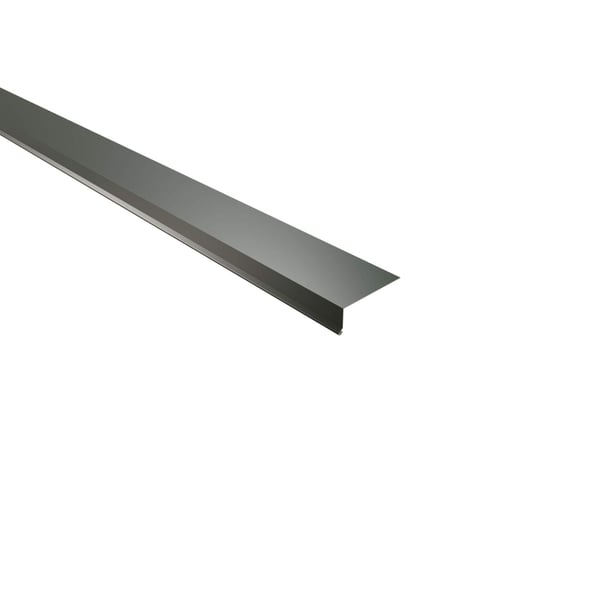 Traufenblech aus Stahl, 0,63 mm stark, in Chromoxidgrün (RAL 6020) mit 25 µm Polyesterbeschichtung