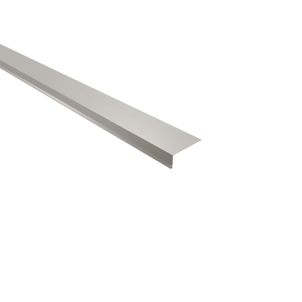 Traufenblech Stahl 0,75 mm Grauweiß (RAL 9002) mit 25 µm Polyesterbeschichtung, Hauptansicht schräg von oben