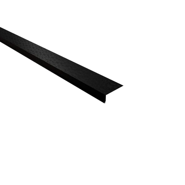Traufenblech Tiefschwarz RAL 9005, 0,50 mm Stahl mit 80 µm Shimoco Beschichtung, Hauptansicht