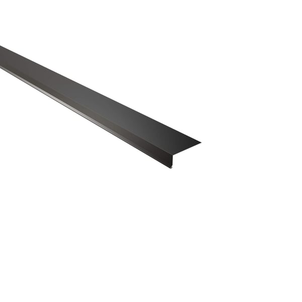 Traufenblech Stahl 0,50 mm Tiefschwarz RAL 9005, Hauptansicht