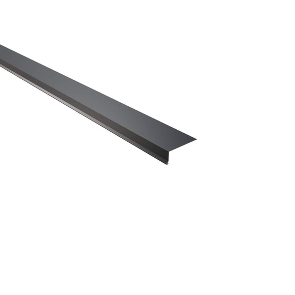 Traufenblech Anthrazitgrau 0,50 mm Puramid Beschichtung, Hauptansicht schraeg von oben