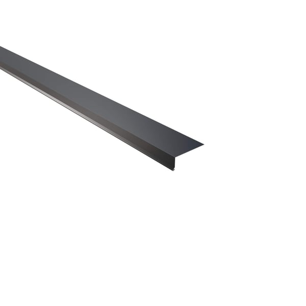 Traufenblech Aluminium Anthrazitgrau (RAL 7016) mit 25 µm Polyesterbeschichtung, Hauptansicht
