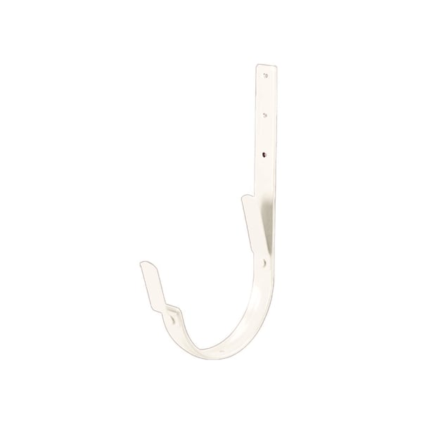 Universal Rinnenhalter Feder/Feder aus Stahl in Reinweiß (RAL 9010) mit Polyurethan-Beschichtung