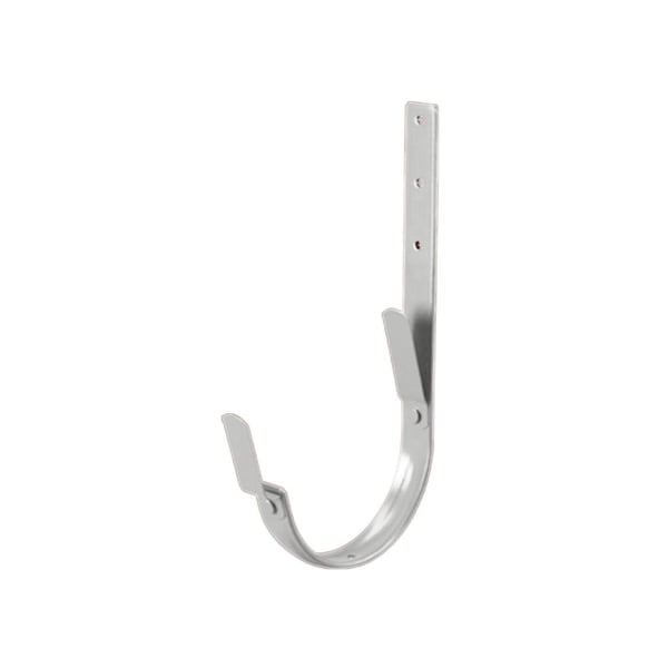 Universal Rinnenhalter Feder/Feder aus weißaluminiumfarbenem Stahl, 50 µm Polyurethan beschichtet, Hauptansicht