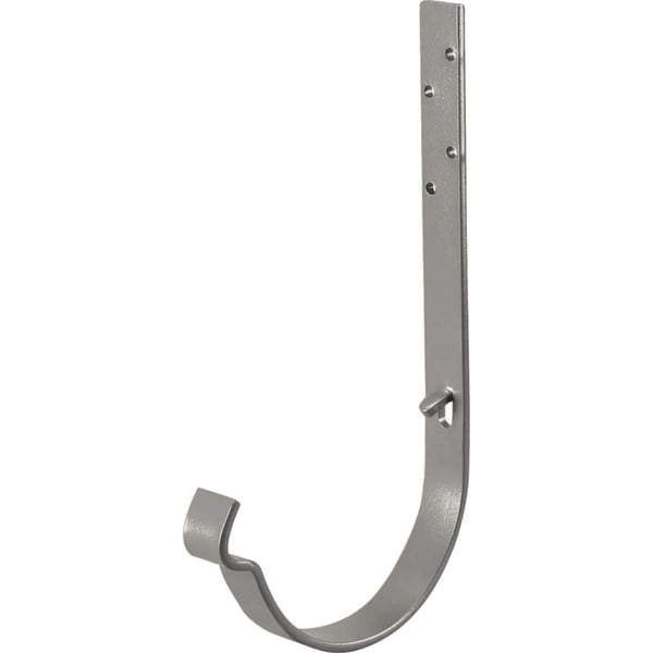 Universal Rinnenhalter aus Stahl, Graualuminium RAL 9007, 50 µm Polyurethan-Beschichtung, Hauptansicht