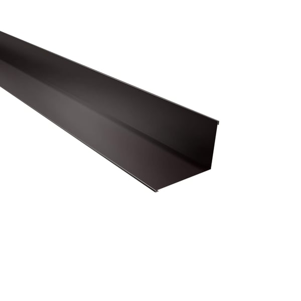 Wandanschluss Schokoladenbraun RAL 8017 aus Stahl 0,75 mm, Hauptansicht