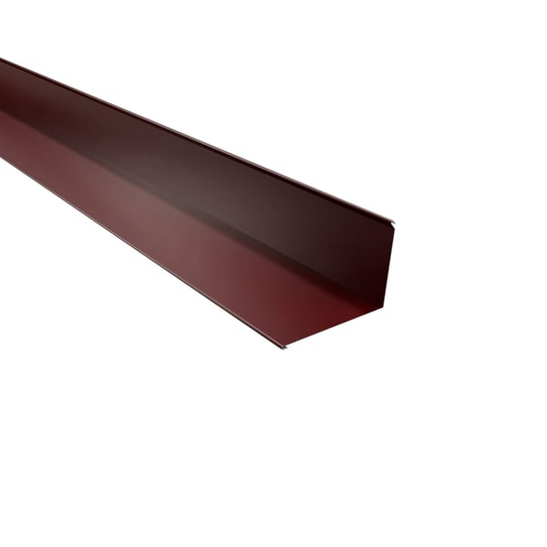Wandanschluss Weinrot RAL 3005 aus Stahl 0,50 mm mit 25 µm Polyesterbeschichtung, Hauptansicht