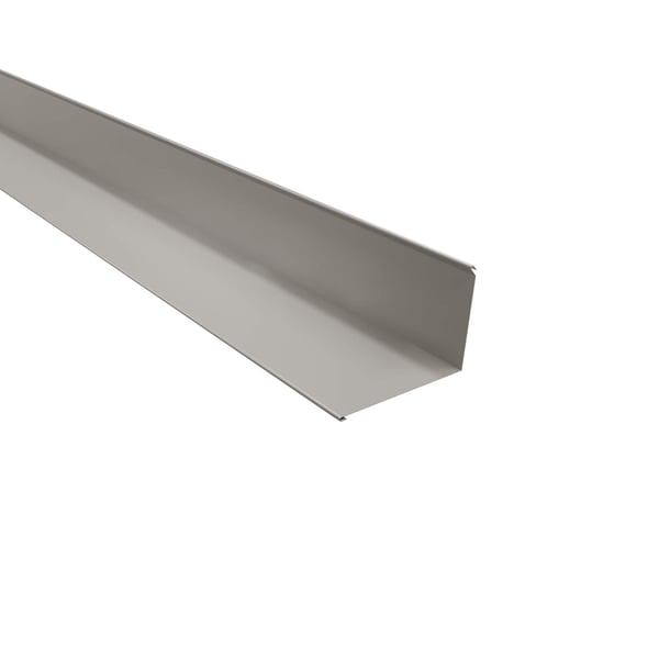 Wandanschluss Lichtgrau RAL 7035 aus Stahl 0,50 mm, 25 µm Polyesterbeschichtung, Hauptansicht