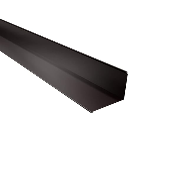 Wandanschluss Schokoladenbraun RAL 8017, 0,63 mm Stahl, 25 µm Polyesterbeschichtung, Hauptansicht