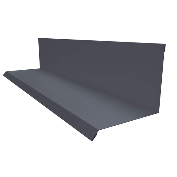 Wandanschluss Typ 2 Graphitgrau RAL 7024, Stahl 0,50 mm, 25 µm Polyesterbeschichtung