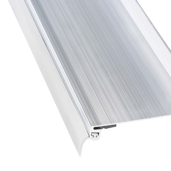 Wandanschlussprofil | Aluminium | Mit Lippendichtung | Silber | Länge 3,10 m