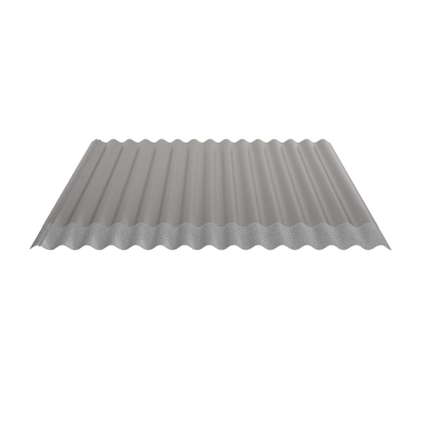 Wellblech 18/1064 aus Aluminium 0,70 mm, Graualuminium RAL 9007, mit Vliesbeschichtung