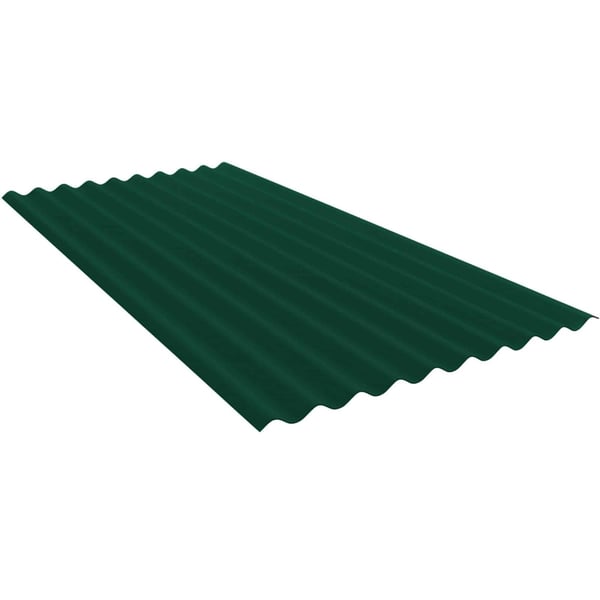 Wellblech PF25W aus moosgrünem Stahl, 0,75 mm, mit 25 µm Polyesterbeschichtung