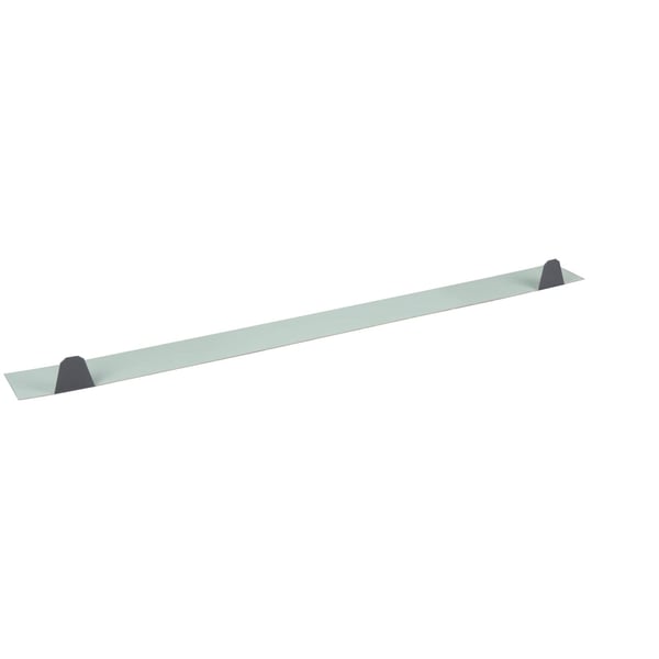 Zahnblech ungelocht, anthrazitgrau, 0,75 mm Stahl, von oben schraeg, freigestellt