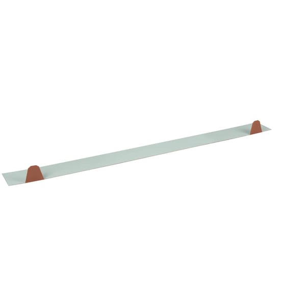 Zahnblech ungelocht, Stahl 0,75 mm, Kupferbraun RAL 8004, perspektivische Ansicht