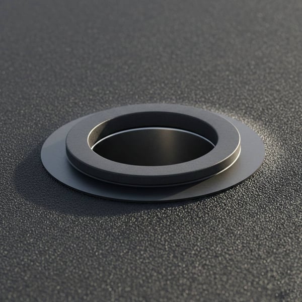 Montiertes Dachrandprofil ISOS auf einem mit EPDM abgedichteten Flachdach