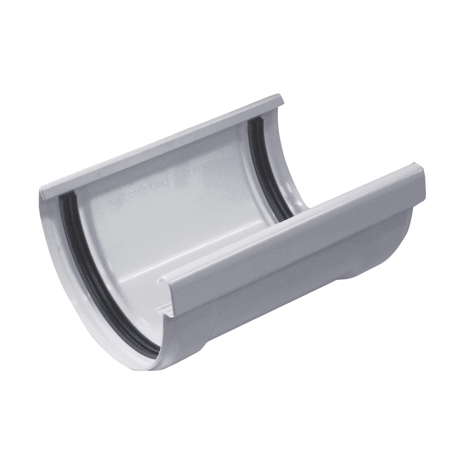 Zoom Modal | Rinnenverbinder mit Gummidichtung | PVC | Ø 125 mm | Farbe Grau | 0
