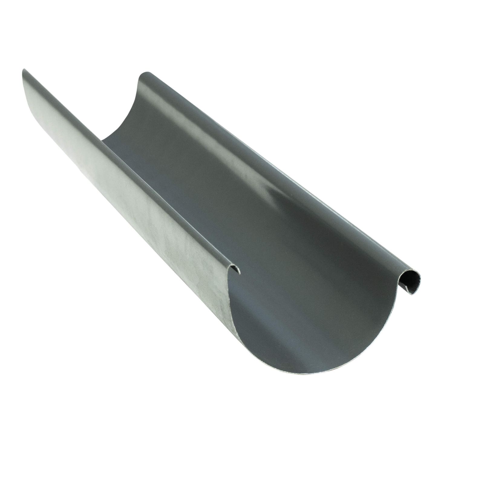 Zoom Modal | Stahl Dachrinnen Sparpaket 6 m | Ø 125/100 mm | Farbe Graphit | 0
