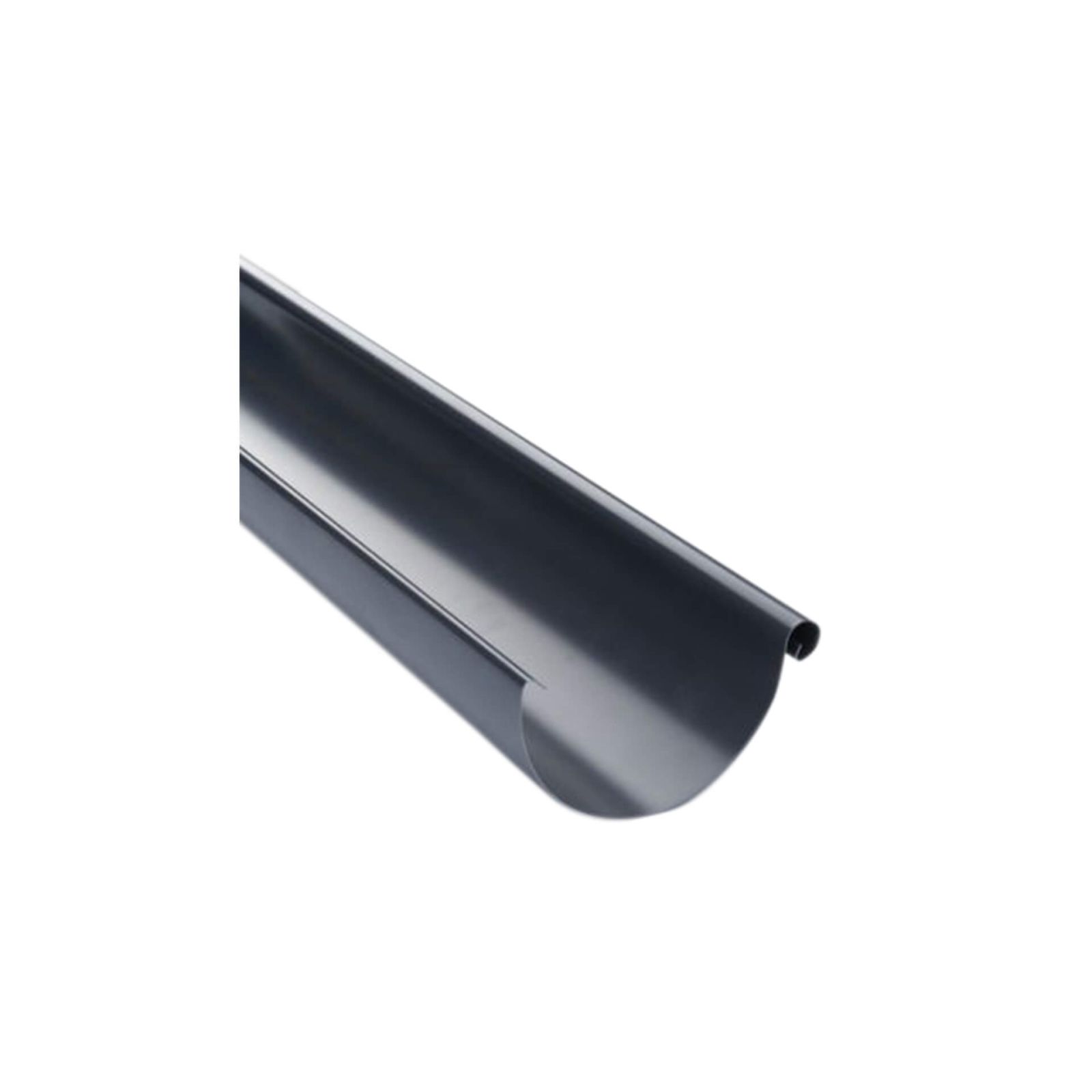 Stahl Dachrinnen Sparpaket 8 m | Ø 125/100 mm | Farbe Graphit