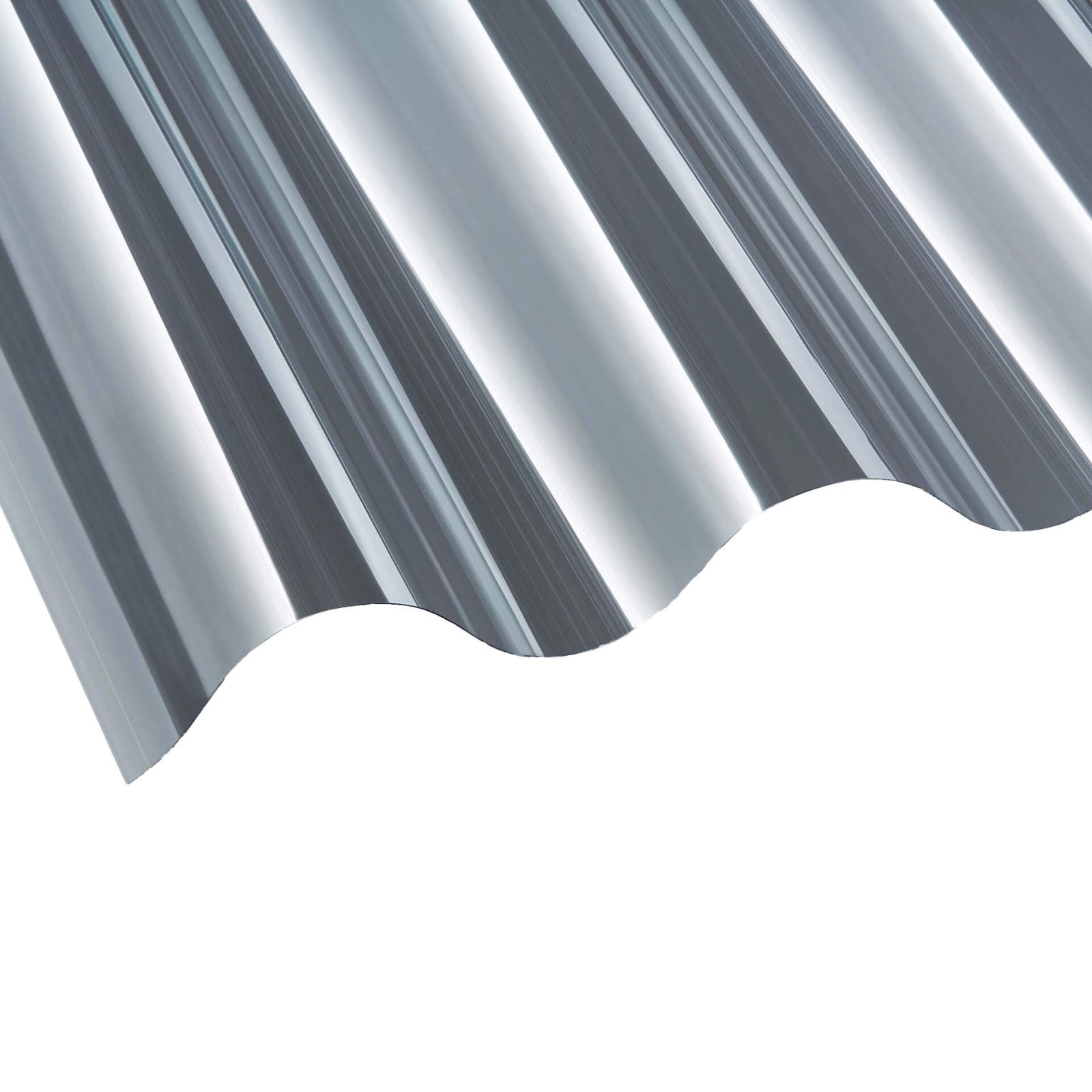 Polycarbonat Wellplatte | 177/51 | Profil 6 | 0,80 mm | Klar | 1250 mm