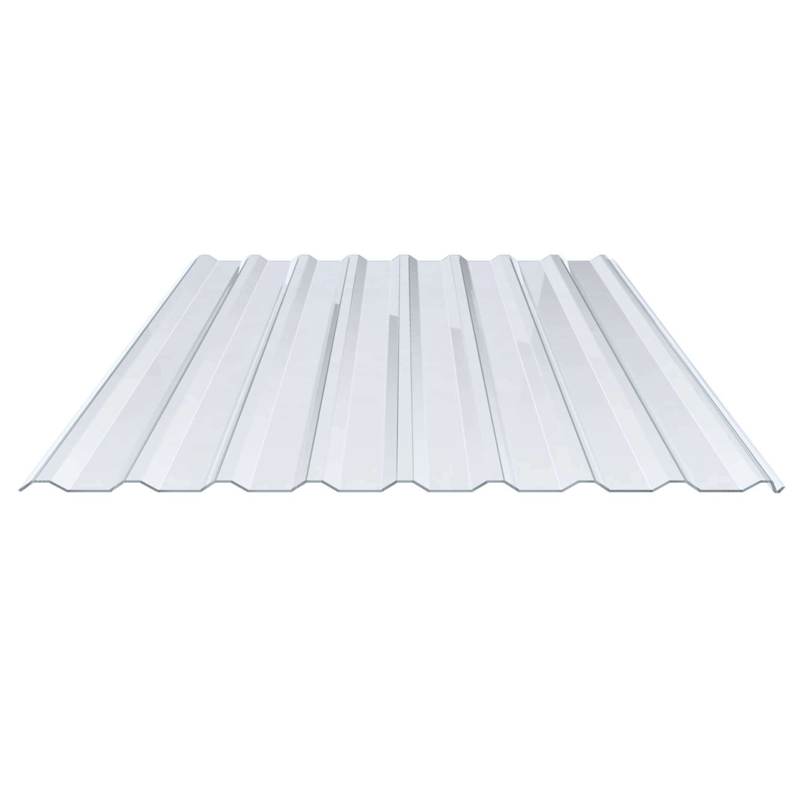 Zoom Modal | PVC Spundwandplatte | 20/1100 | 1,4 mm | Klarbläulich | Dach | 500 mm | 0