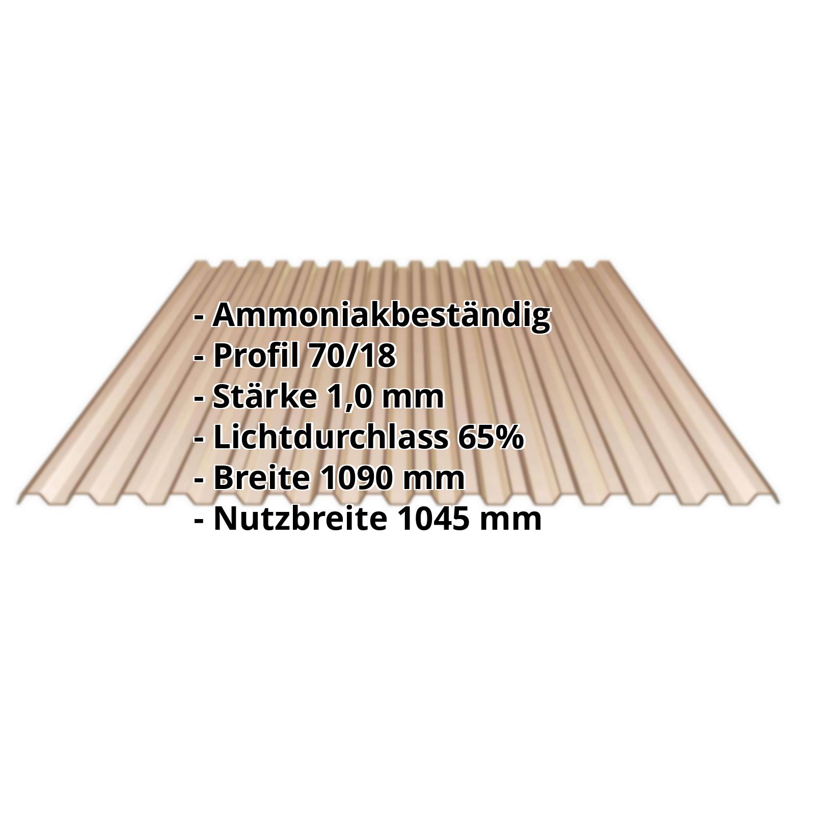 PVC Spundwandplatte | 70/18 1,00 mm | Bronze | 500 mm PVC Spundwandplatte | 70/18 | 1,00 mm | Bronze | 500 mm #2