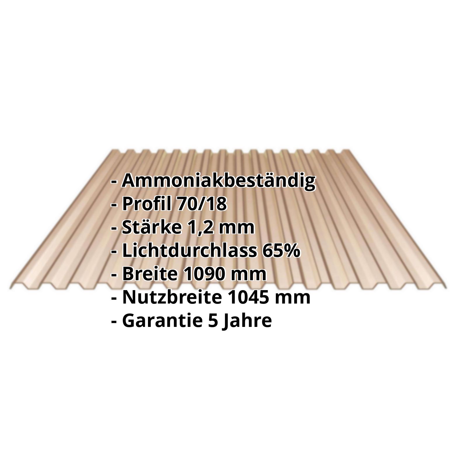 PVC Spundwandplatte | 70/18 1,20 mm | Bronze | 500 mm PVC Spundwandplatte | 70/18 | 1,20 mm | Bronze | 500 mm #2