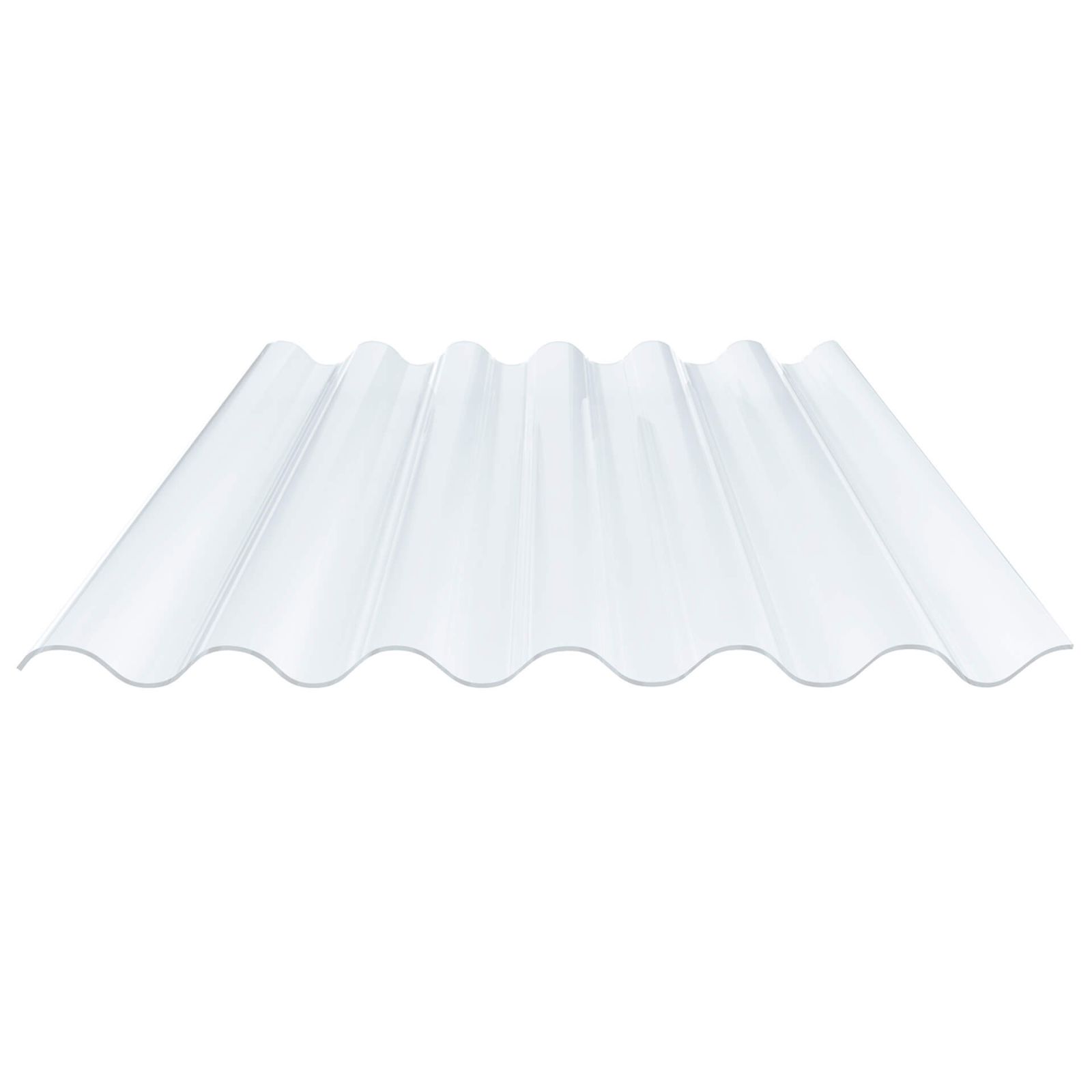 PVC Wellplatte | 177/51 | Profil 6 | 1,40 mm | Klarbläulich | 1250 mm #1