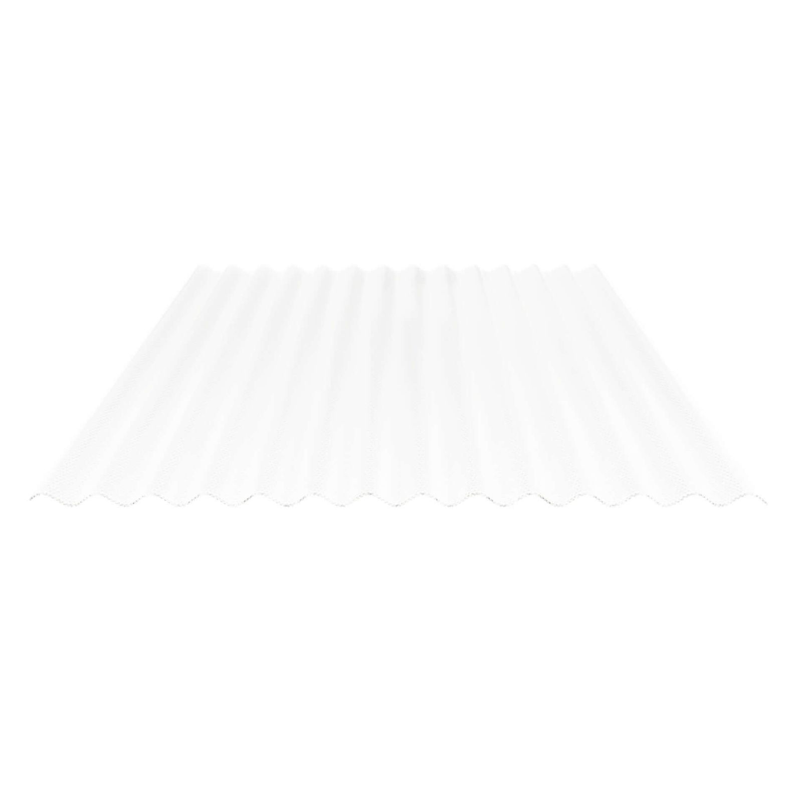 PVC Wellplatte | 76/18 | 2,50 mm | Opal Weiß | Wabenstruktur | 500 mm