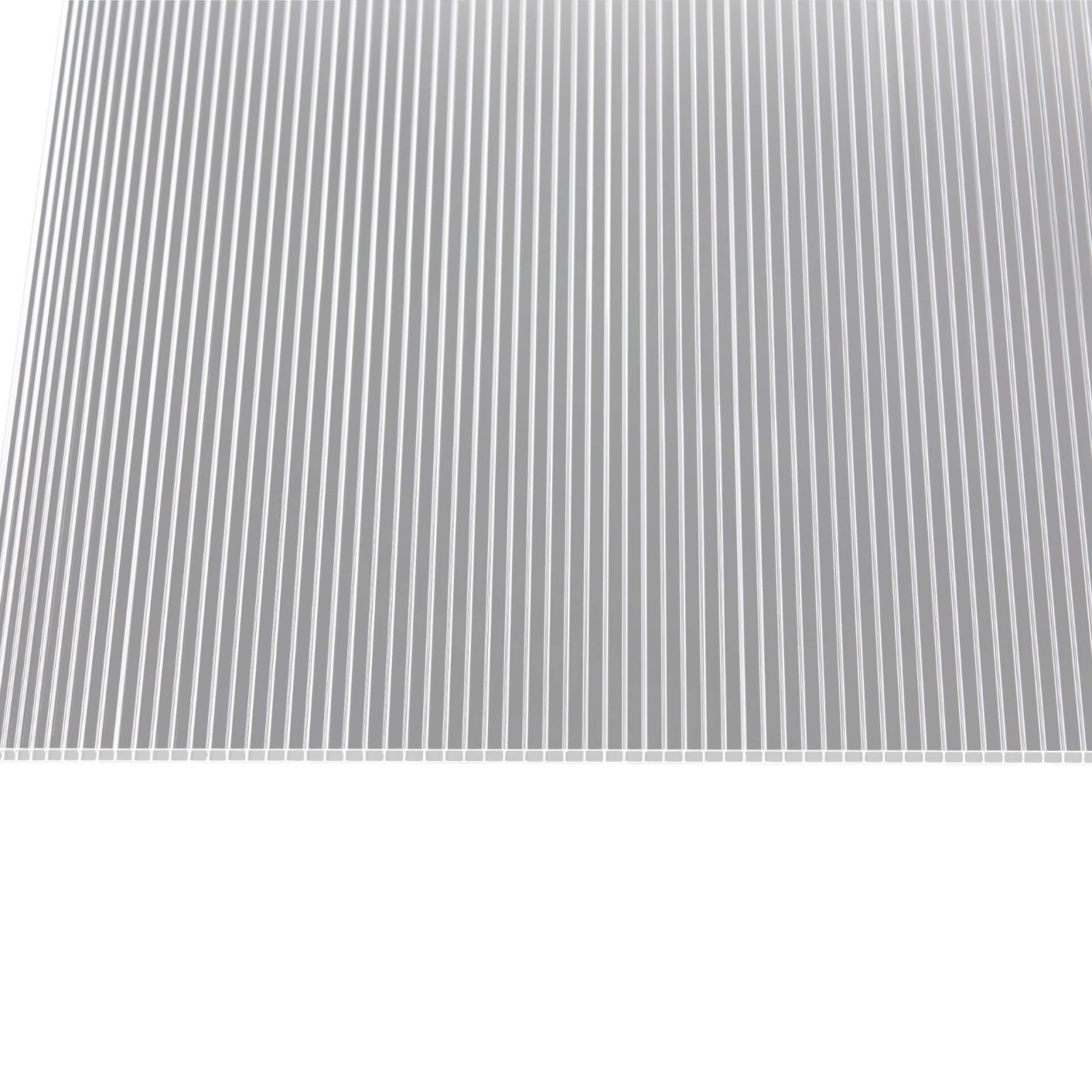 Polycarbonat Doppelstegplatte | 6 mm | Breite 2100 mm | Klar | Beidseitiger UV-Schutz | 2000 mm #4