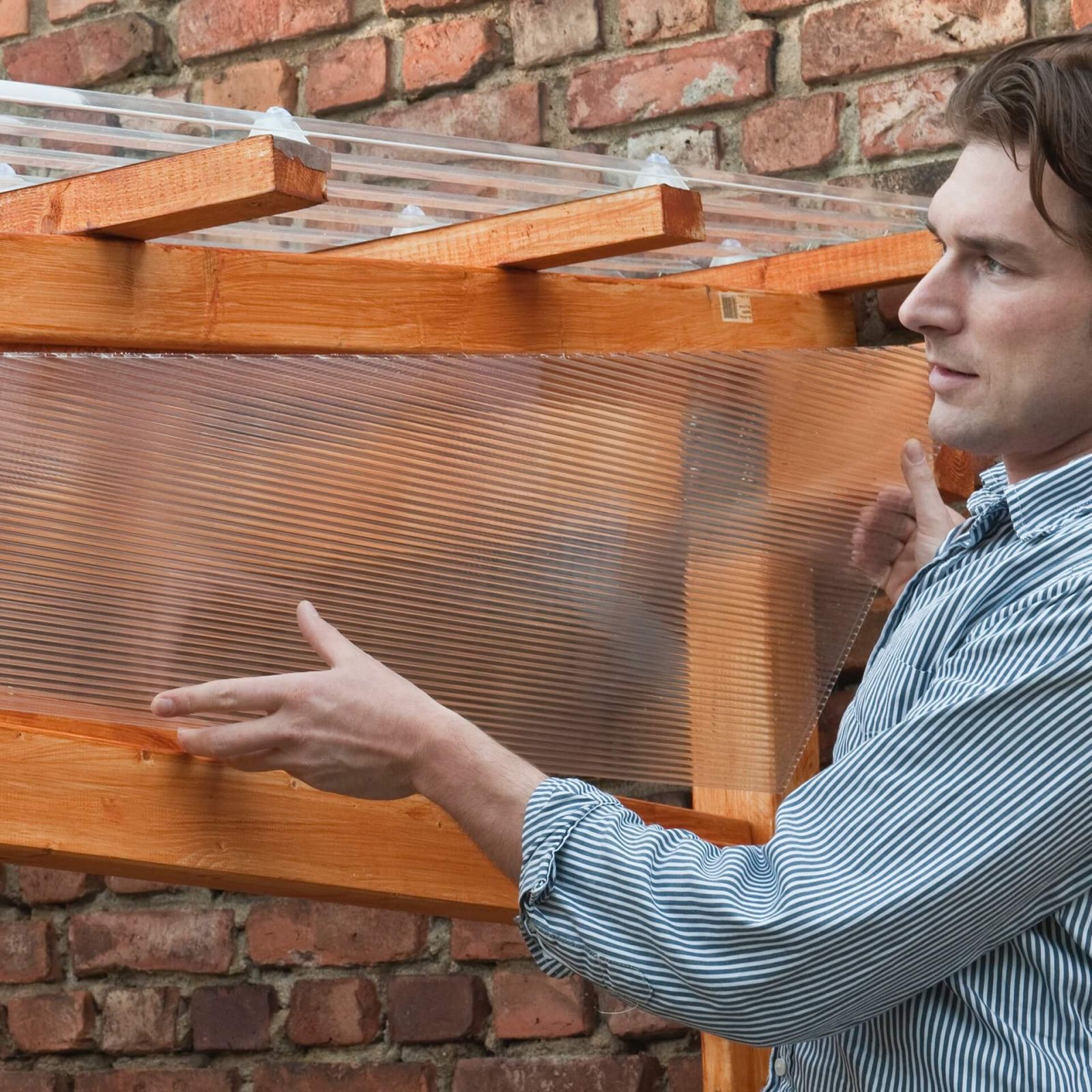 Polycarbonat Doppelstegplatte | 6 mm | Breite 2100 mm | Klar | Beidseitiger UV-Schutz | 2000 mm #7