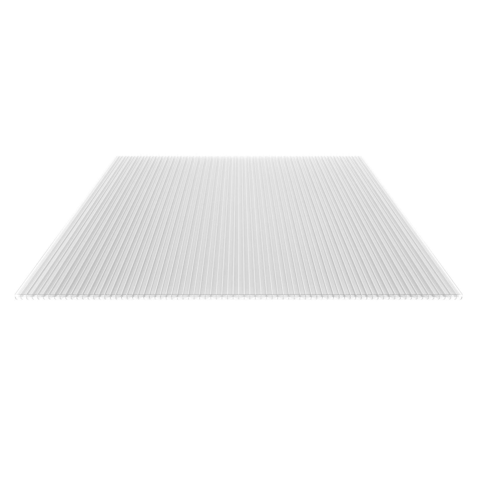 Polycarbonat Stegplatte | 16 mm | Breite 1200 mm | Klar | Extra stark | 500 mm