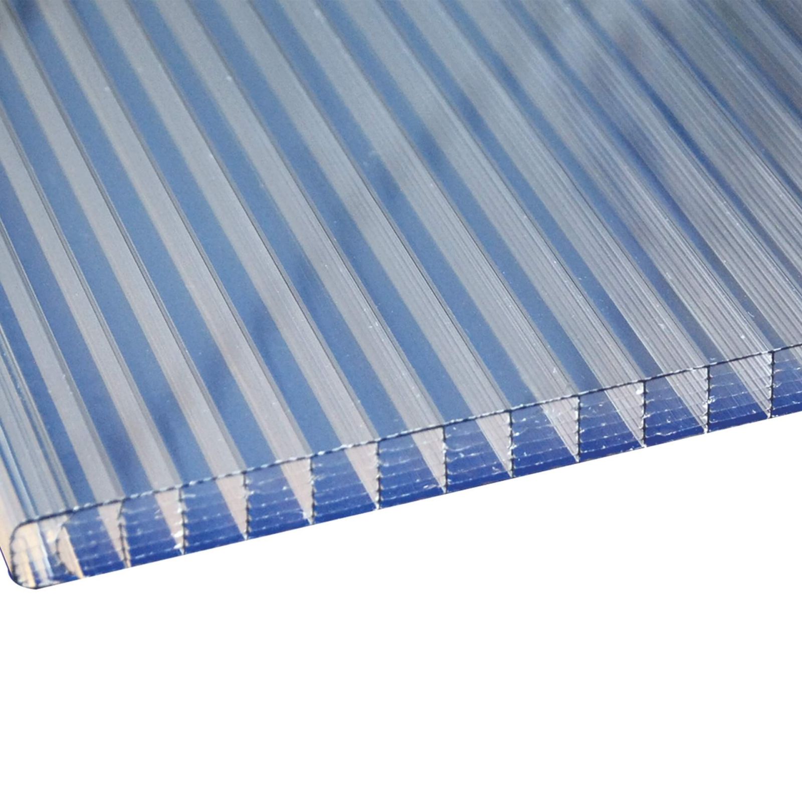 Polycarbonat Stegplatte | 16 mm | Breite 980 mm | Klar | Beidseitiger UV-Schutz | Temperaturreduzierend | 2000 mm #1