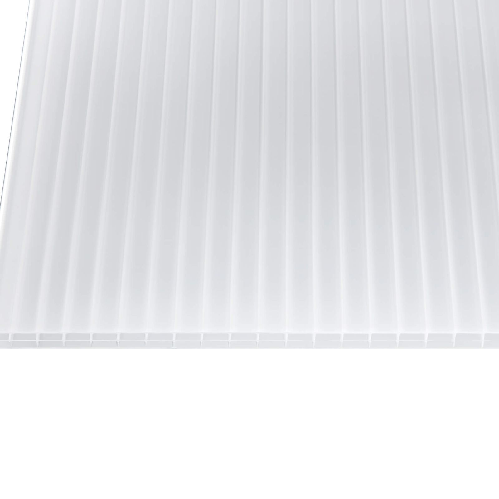 Polycarbonat Stegplatte | 16 mm | Breite 980 mm | Opal Weiß | Beidseitiger UV-Schutz | 2000 mm #4
