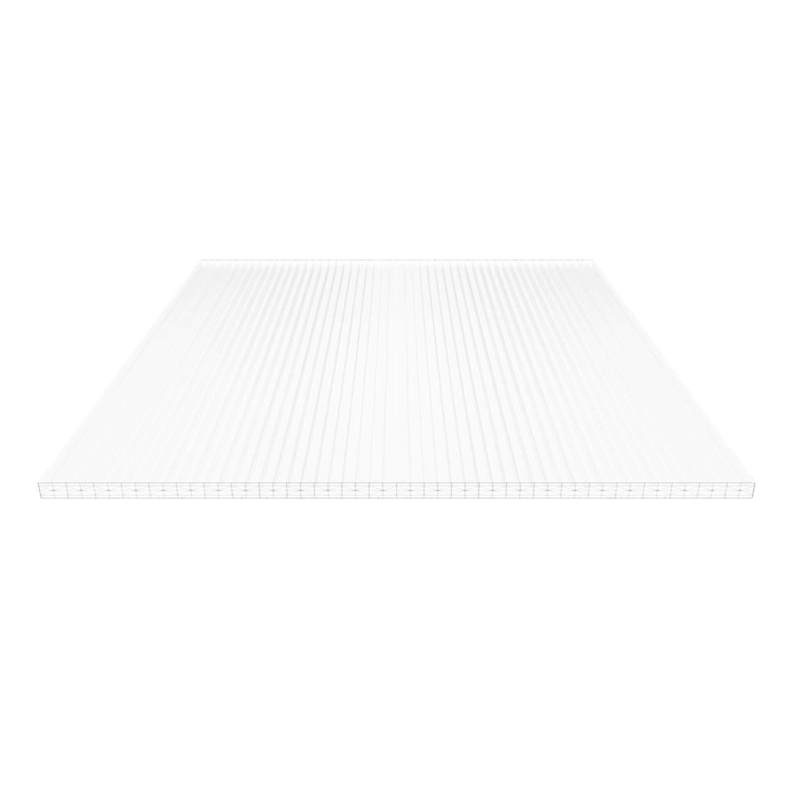 Zoom Modal | Polycarbonat Stegplatte | 25 mm | Breite 980 mm | Opal Weiß | Extra Stark | 500 mm | 0