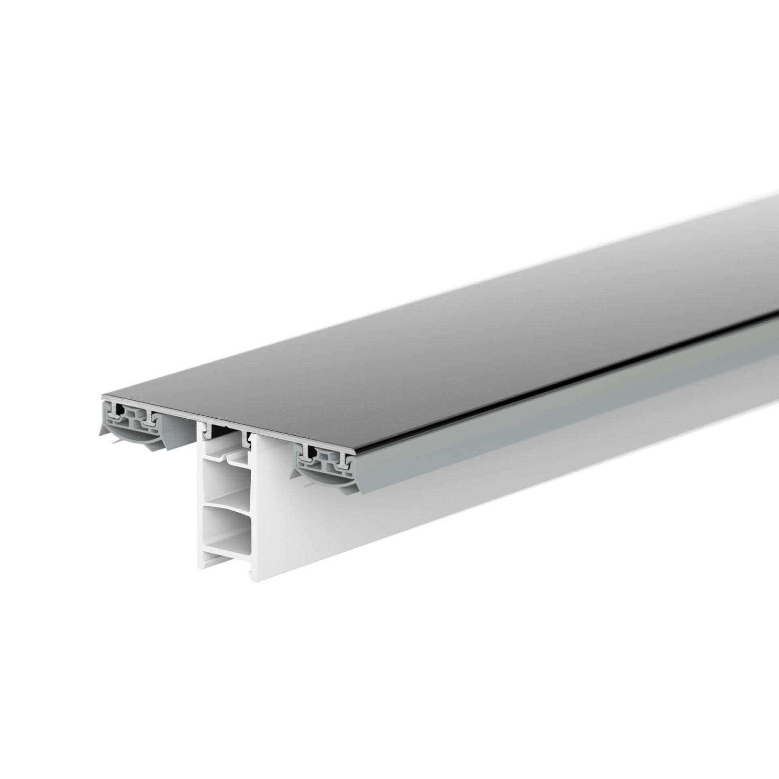Mendiger | Mittelprofil | 12 - 15 mm | Aluminium | Dunkelgrau | 2000 mm #1