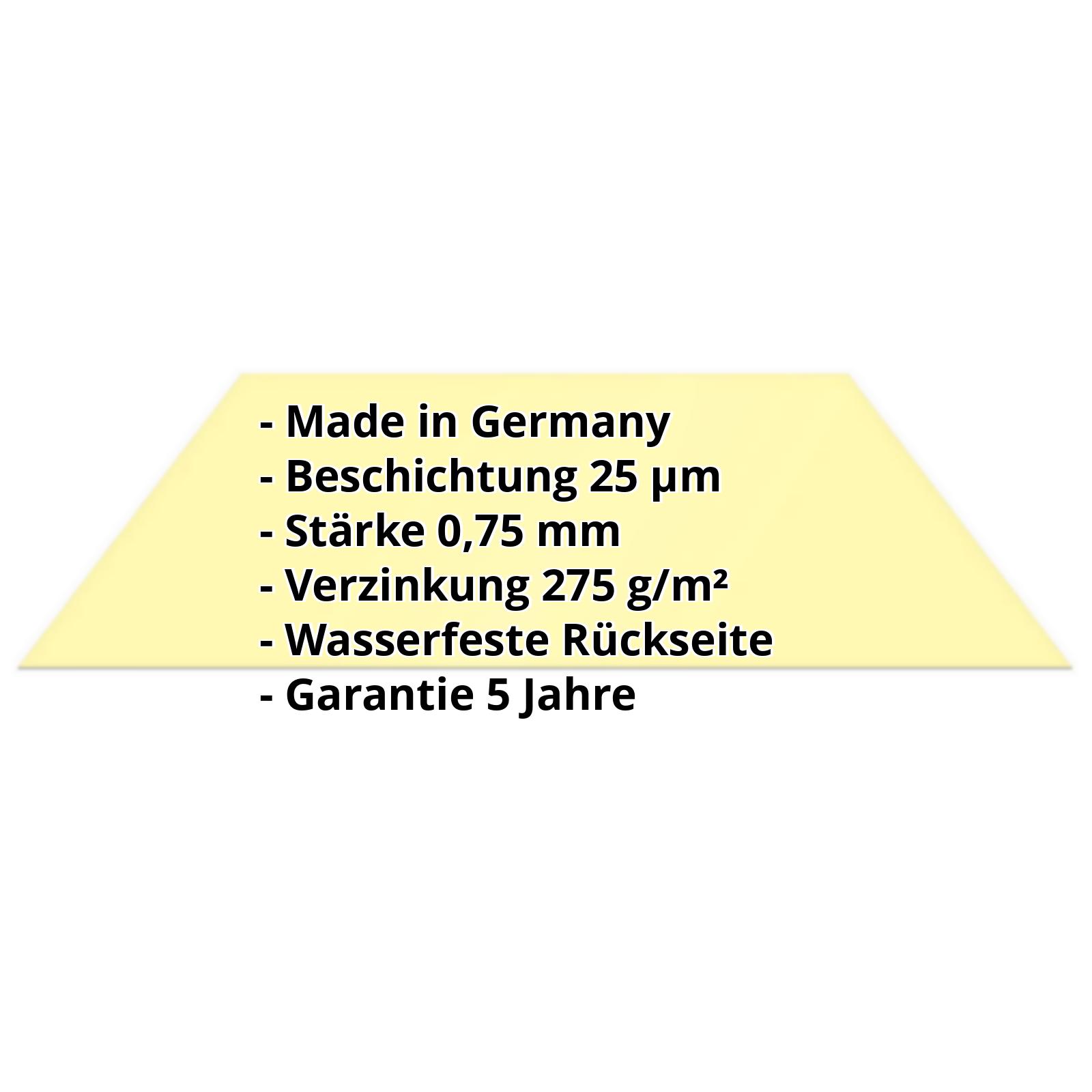 Flachblech | 25 µm Polyester | Stahl 0,75 mm | 1015 - Hellelfenbein #2