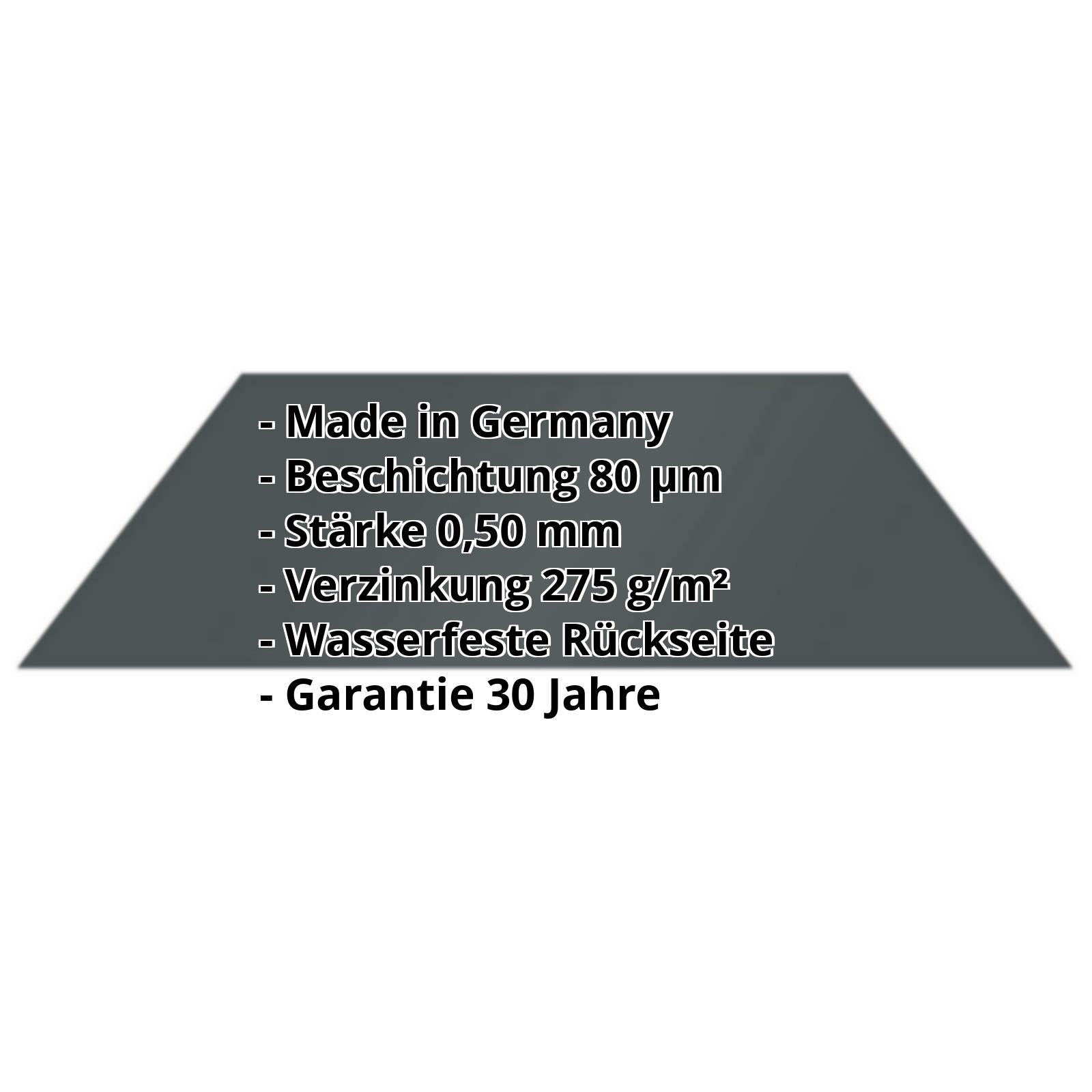 Flachblech | 80 µm Shimoco | Stahl 0,50 mm | 7016 - Anthrazitgrau #2