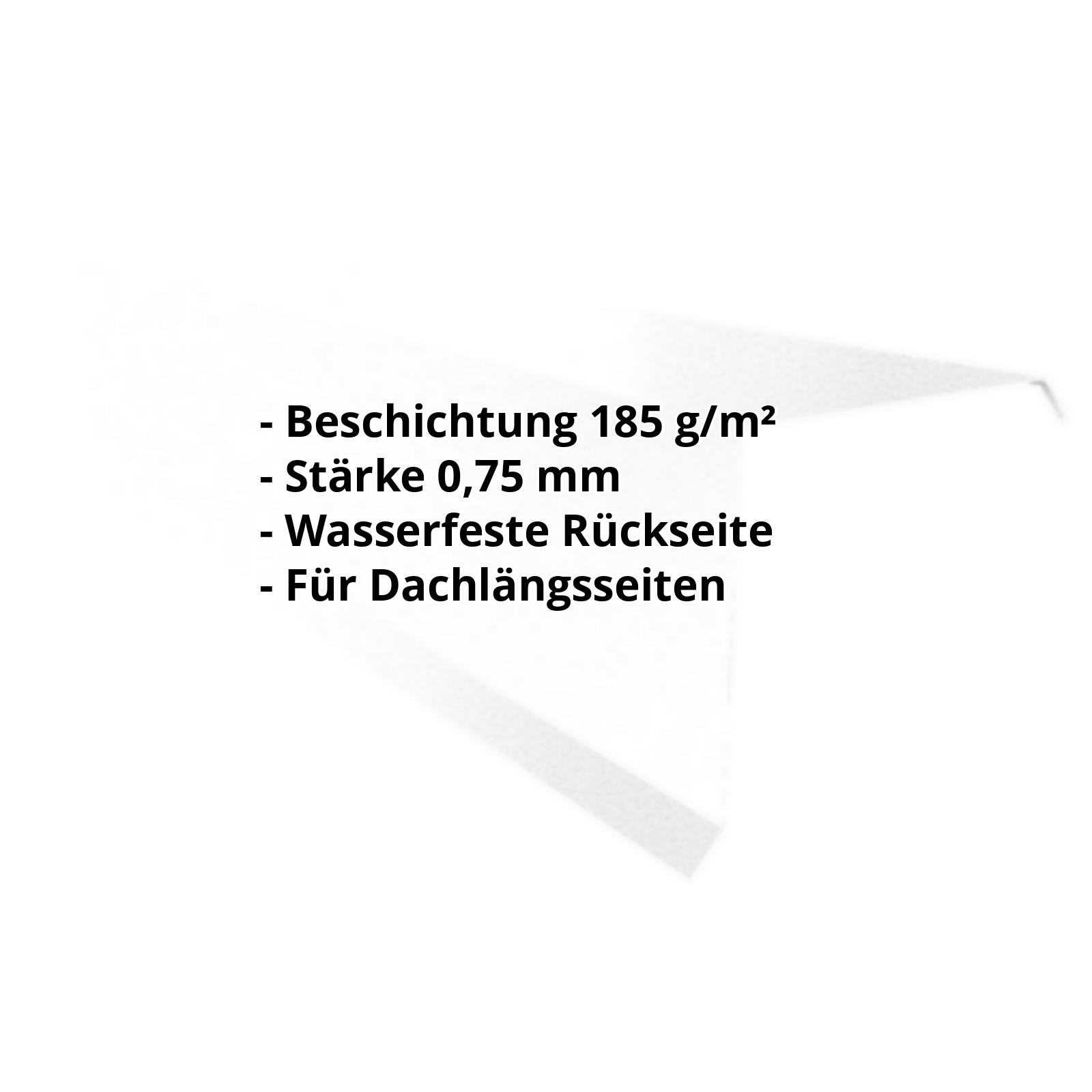 Ortgangwinkel | Aluzink | 110 x 100 x 2000 mm | Stahl 0,75 mm | Blank Aluminium #2