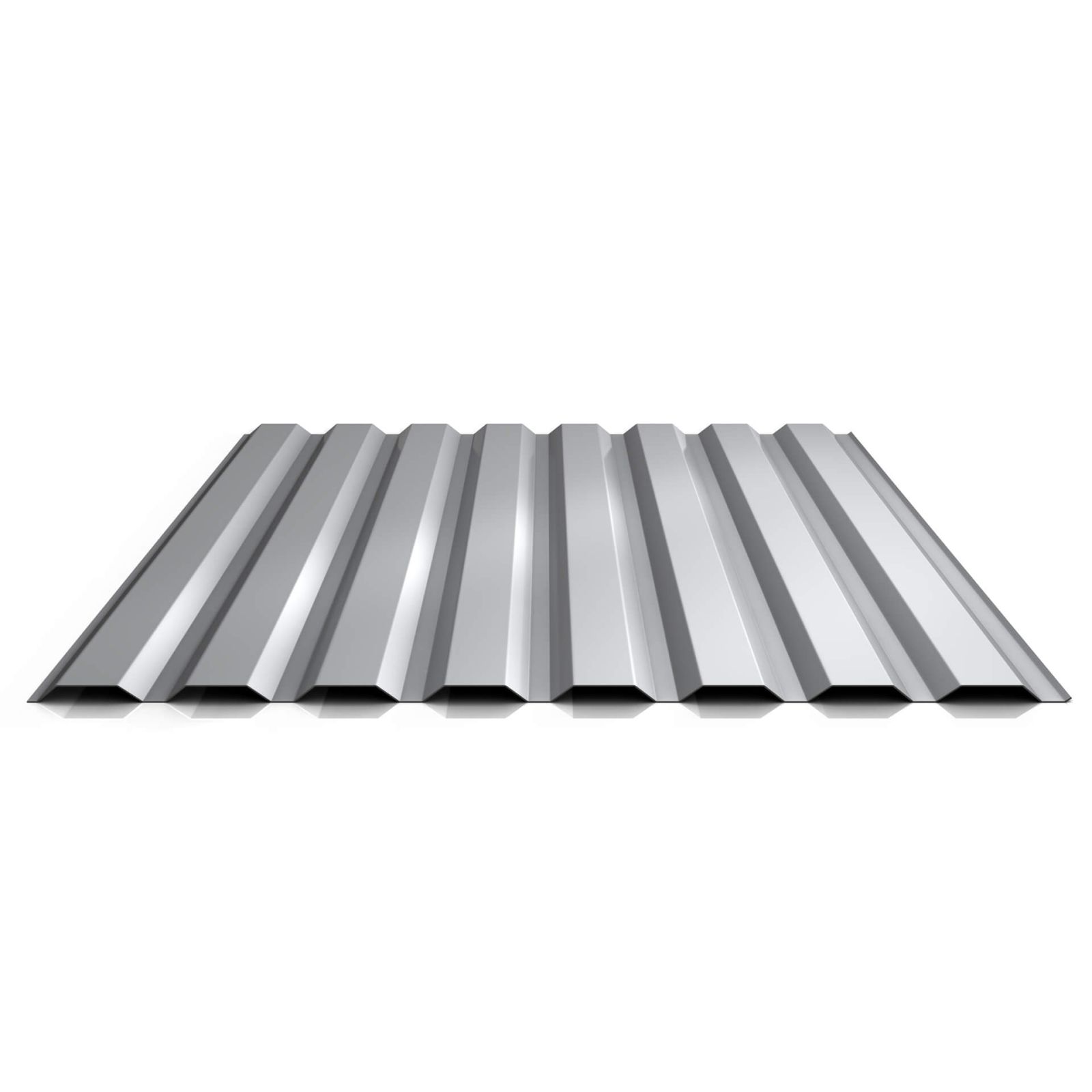 Trapezblech 20/1100 | Wand | Stahl 0,50 mm | 25 µm Polyester | 9006 - Weißaluminium #1