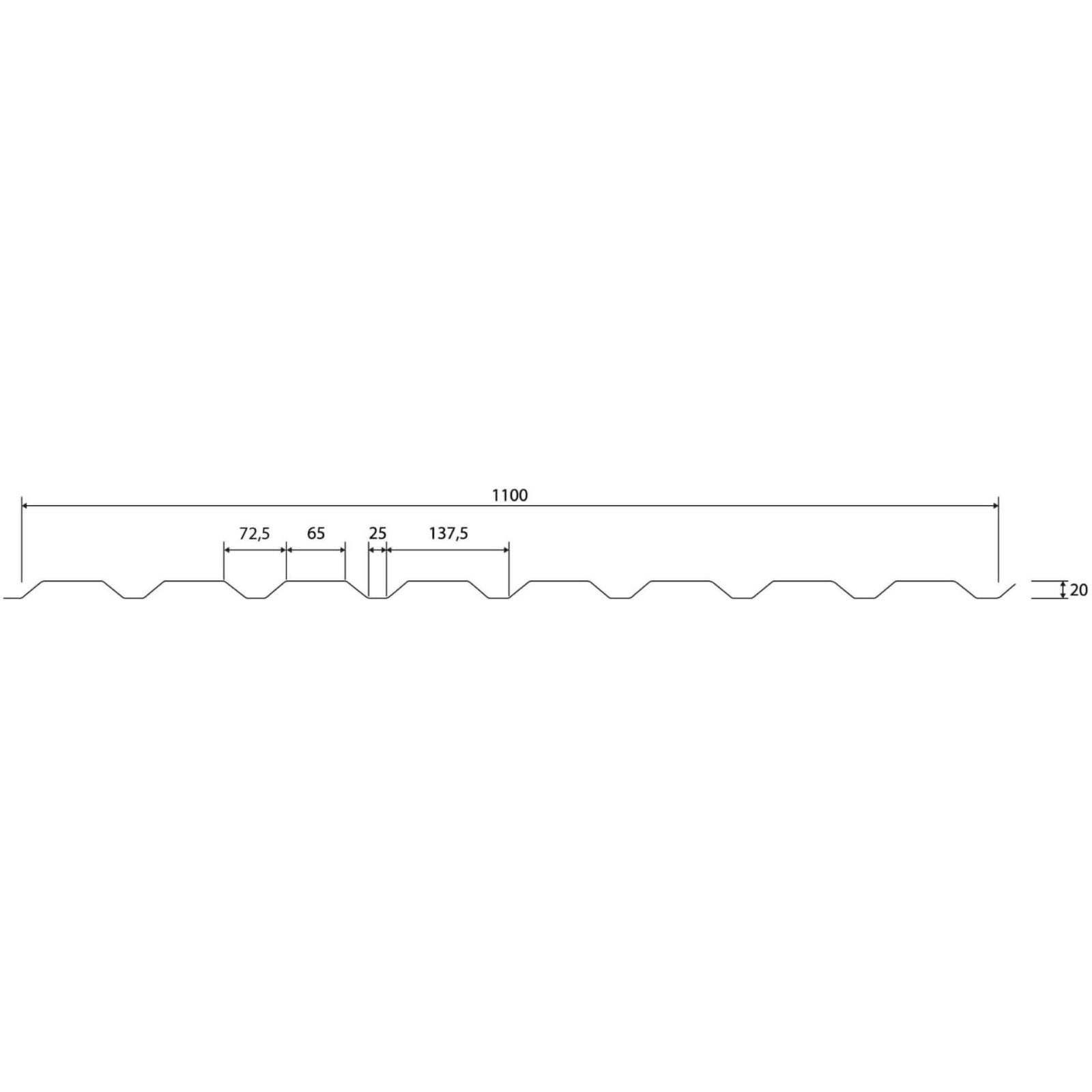Trapezblech 20/1100 | Wand | Aluminium 0,70 mm | 25 µm Polyester | 7016 - Anthrazitgrau #6